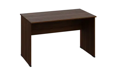 EPL 27 - 12 stůl kancelářský, dřevěná podnož, deska 25 mm, široký 1200 mm, ořech královský